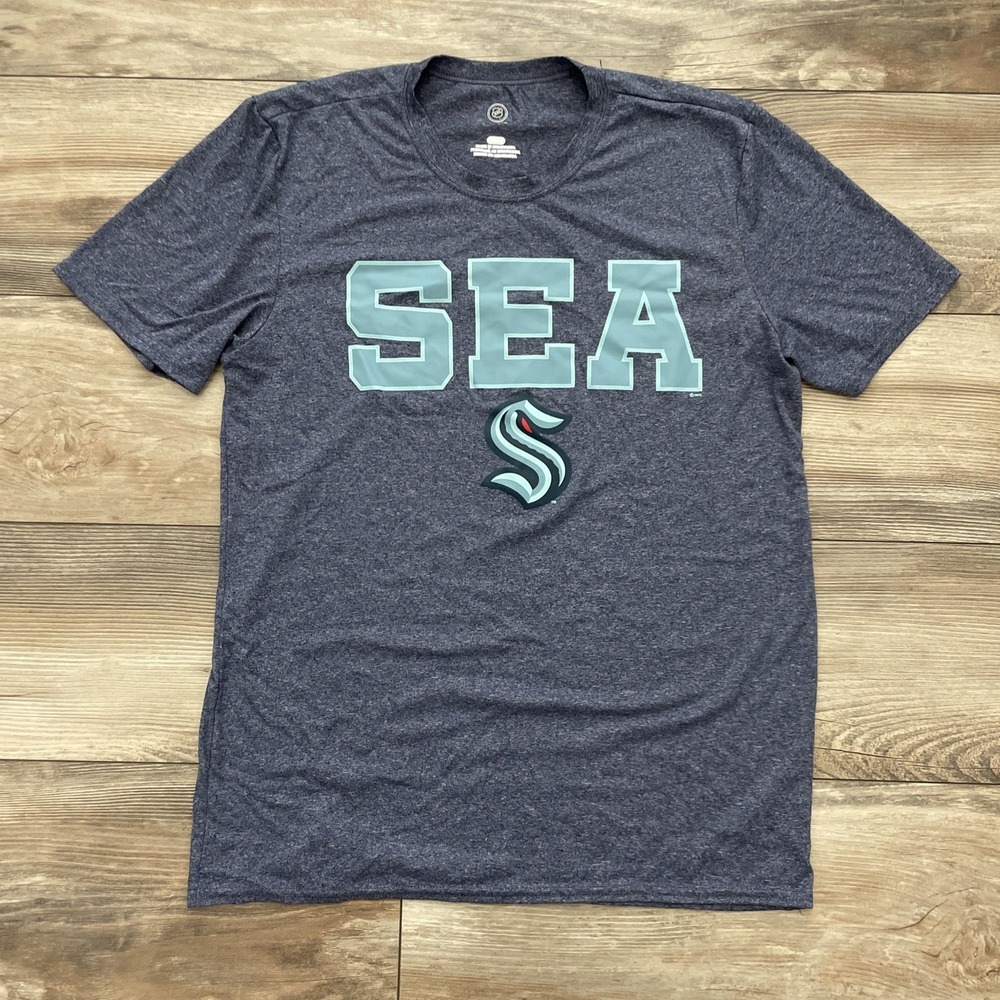 Seattle Kraken NHL Hockey T Shirt Unisex Adult Small Team Gear